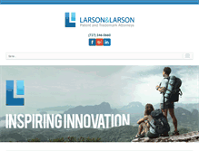 Tablet Screenshot of larsonpatentlaw.com